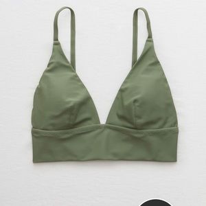 Aerie Olive green bikini top